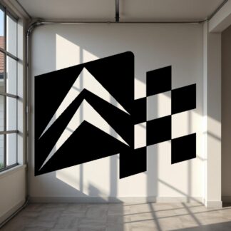 Sticker Autocollant Citroen damier auto O87308