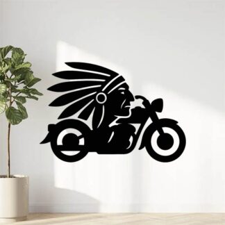 Sticker autocollant Logo moto Indian stylé décoration decostickerstore - OCAO4B