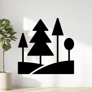 sticker autocollant arbre forêt fleur 1 OLKR4