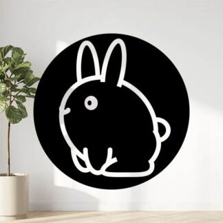sticker autocollant animaux lapin 5 OS3LF
