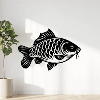 Sticker Autocollant Carpe pêche P1213