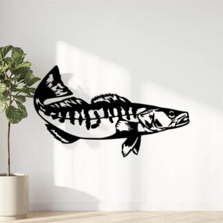 Sticker Autocollant Sandre pêche P87316