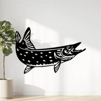 Sticker Autocollant Brochet pêche P87317