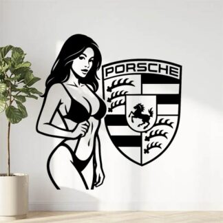 Sticker autocollant client Porsche - PAO2H3
