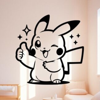 Sticker Autocollant pikachu manga hero  PAT34