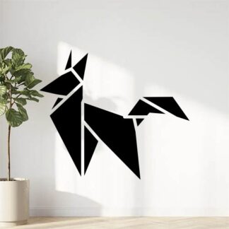 sticker autocollant animaux renard origami 9 PDRQE