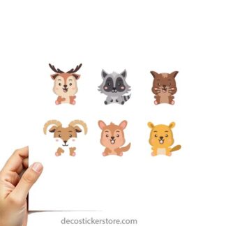 gommettes animaux forêt planche 10x15cm   PGO157857