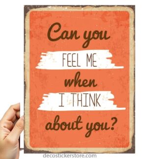 Sticker Autocollant plaque sentiment imprime 18x24cm  PL25