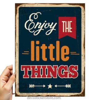 Sticker Autocollant plaque sentiment imprime 18x24cm  PL29