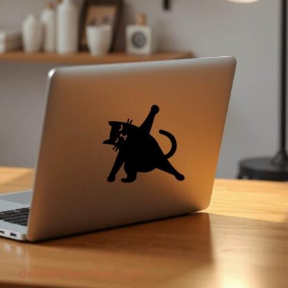 sticker autocollant animaux chat zen yoga 3 Q0GXF