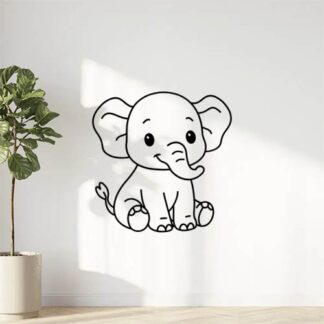sticker autocollant Animaux éléphant 3 QLNQQ