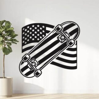 sticker autocollant skateboard sport américain 3 QRCVW