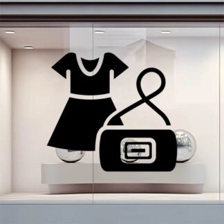 sticker autocollant fashion vitrine métier QSWKJ