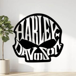 Sticker Autocollant   Harley Davidson Skull HD Unique moto R87372