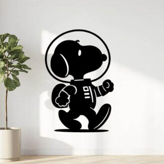 Sticker autocollant Snoopy cosmonaute décoration decostickerstore - S263EK