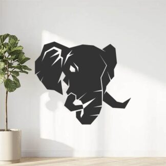 Sticker Autocollant elephant silhouette animaux SAE18729