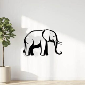 Sticker Autocollant elephant silhouette animaux SAE18730
