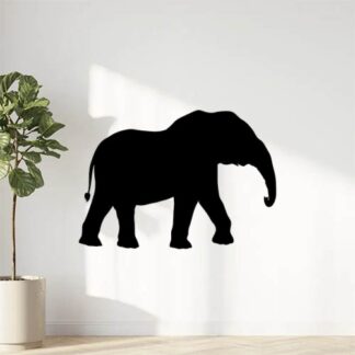 Sticker Autocollant elephant silhouette animaux SAE18734