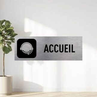 Sticker Autocollant accueil signalétique   SIG547