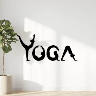 Sticker autocollant yoga