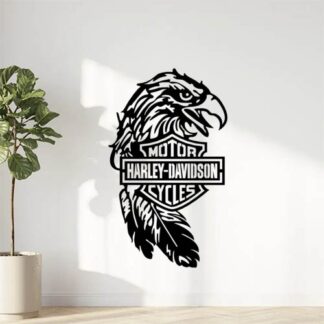 Sticker autocollant aigle Harley Davidson