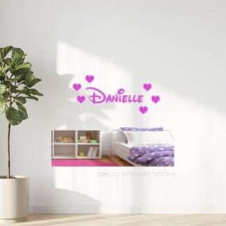 Sticker autocollant Prénom Disney à personnaliser