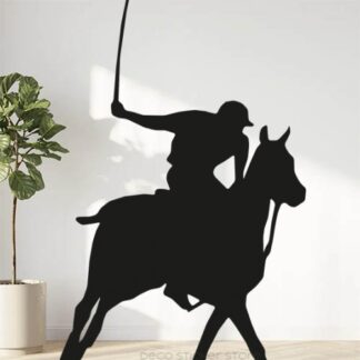 Sticker autocollant polo sport cheval