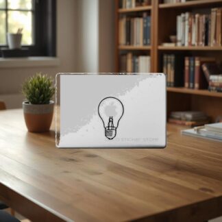 Sticker autocollant MacBook Ampoule modele 2