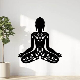 Sticker autocollant yoga bouddha