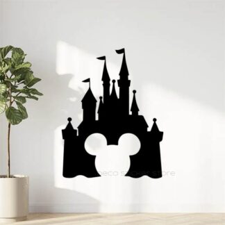 Sticker Autocollant château de disney