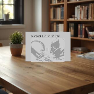 Sticker MacBook BATMAN vs BANE