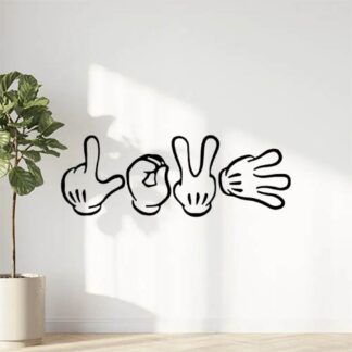 Sticker autocollant Love Mickey