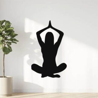 Sticker autocollant yoga silhouette
