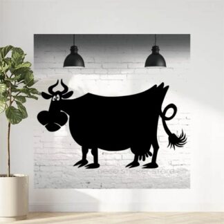 Sticker Autocollant vache folle à personnaliser