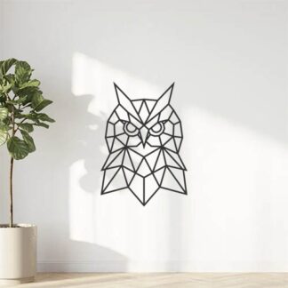 Sticker autocollant origami chouette