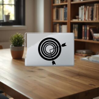 Sticker Macbook Cible et flèche
