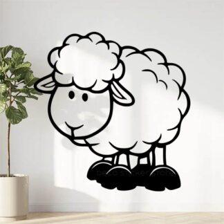 Sticker autocollant mouton
