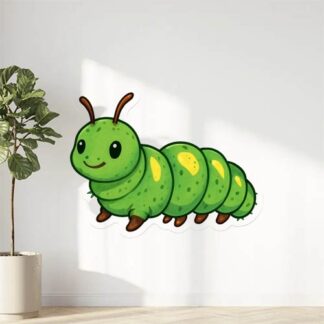 Autocollant une jolie chenille décoration decostickerstore - SZEKZD