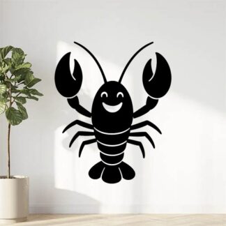 Sticker autocollant une écrevisse joyeuse décoration decostickerstore - T4ZEND