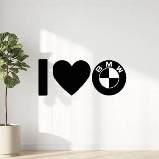 Sticker autocollant j'aime BMW décoration decostickerstore - TKNRD7