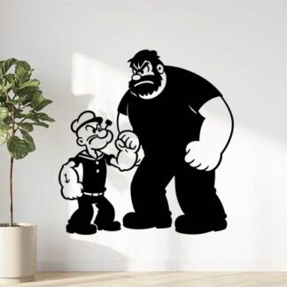 Sticker autocollant Popeye et Brutus décoration decostickerstore - 4S7KIQ
