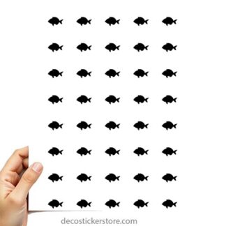 40 gommettes adhésives poisson 2 TRBDY