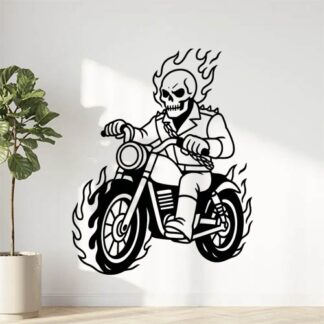Sticker autocollant Ghost Rider décoration decostickerstore