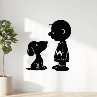 Sticker autocollant Snoopy et Charly décoration decostickerstore - UOXFN5