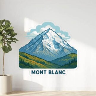 Autocollant Montagne le Mont Blanc décoration decostickerstore - UTBPWZ