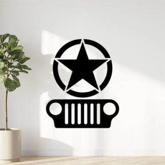 Sticker autocollant étoile Jeep stylée décoration decostickerstore - UW5J74