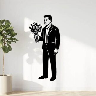 Sticker autocollant client Fleurs - VCJZWK