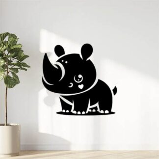 Sticker Autocollant rhinoceros animaux  VK60