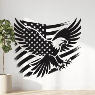 sticker autocollant aigle oiseau animaux américain 3 VLFGE