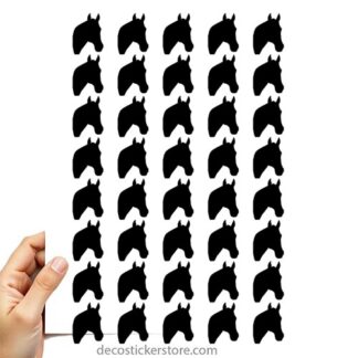 40 gommettes cheval W1LJ0